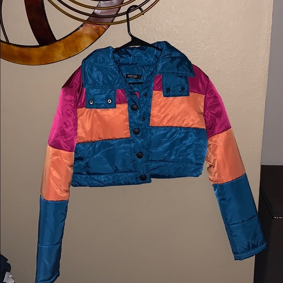 Nasty Gal Jackets & Blazers - Rainbow crop jacket